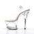 Pleaser Sandalia de Tacón MOON-708 Plata Transparente EU-35 / US-5