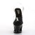 Pleaser Sandalia de Tacón MOON-708HRS Negro Rojo Transparente Metalizado EU-37 / US-7