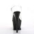 Pleaser Sandalia de Tacón MOON-708HRS Negro Rojo Transparente Metalizado EU-37 / US-7