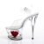 Pleaser Sandalia de Tacón MOON-708HRS Transparente EU-37 / US-7