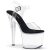 Pleaser Sandalia de Tacón RADIANT-708 Negro Transparente EU-37 / US-7