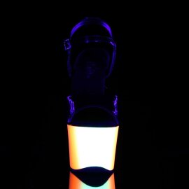 Pleaser Sandalia de Tacón RAINBOW-309UV Negro...