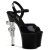 Pleaser Sandalia de Tacón REVOLVER-709 Negro EU-36 / US-6