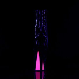 Pleaser Botín SKY-1020TT Negro Rosa Claro Neón EU-37 / US-7