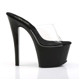 Pleaser Zapato Abierto SKY-301 Negro Transparente EU-35 / US-5