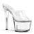 Pleaser Zapato Abierto SKY-301 Plata Transparente EU-35 / US-5