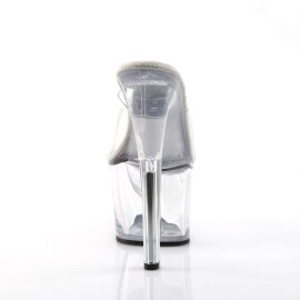 Pleaser Zapato Abierto SKY-301 Plata Transparente EU-37 / US-7