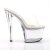 Pleaser Zapato Abierto SKY-301 Plata Transparente EU-38 / US-8