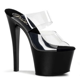 Pleaser Zapato Abierto SKY-302 Negro Transparente EU-37 /...
