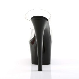 Pleaser Zapato Abierto SKY-302 Negro Transparente EU-38 / US-8