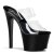 Pleaser Zapato Abierto SKY-302 Negro Transparente EU-38 / US-8