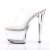 Pleaser Zapato Abierto SKY-302 Plata Transparente EU-37 / US-7