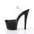 Pleaser Sandalia de Tacón SKY-308 Negro Transparente EU-41 / US-11