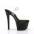 Pleaser Sandalia de Tacón SKY-308 Negro Transparente EU-39 / US-9