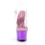 Pleaser Sandalia de Tacón SKY-308 Transparente Lila Metalizado EU-36 / US-6