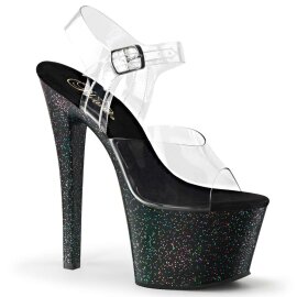 Pleaser Sandalia de Tacón SKY-308MG Negro...