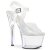 Pleaser Sandalia de Tacón SKY-308N-RBH Transparente Holograma EU-37 / US-7