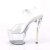 Pleaser Sandalia de Tacón SKY-308N-RBH Transparente Holograma EU-37 / US-7