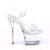 Pleaser Sandalia de Tacón SKY-308N-RBH Transparente Holograma EU-37 / US-7