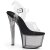 Pleaser Sandalia de Tacón SKY-308T Plata Transparente Ahumado EU-42 / US-12