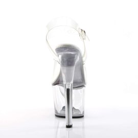 Pleaser Sandalia de Tacón SKY-308VL Plata Transparente EU-42 / US-12