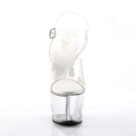 Pleaser Sandalia de Tacón SKY-308VL Plata...