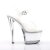 Pleaser Sandalia de Tacón SKY-308VL Plata Transparente EU-39 / US-9