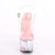 Pleaser Sandalia de Tacón SKY-308WHG Transparente Rosa Claro Multi Purpurina EU-37 / US-7