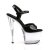Pleaser Sandalia de Tacón SKY-309 Negro Transparente EU-37 / US-7