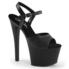 Pleaser Sandalia de Tacón SKY-309 Negro Charol...