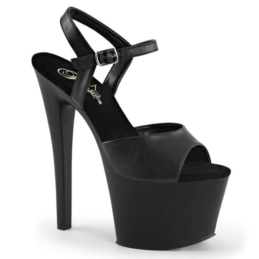 Pleaser Sandalia de Tacón SKY-309 Negro Charol EU-37 / US-7