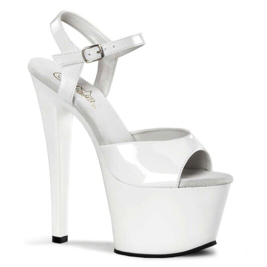 Pleaser Sandalia de Tacón SKY-309 Blanco Chrol EU-41 / US-11