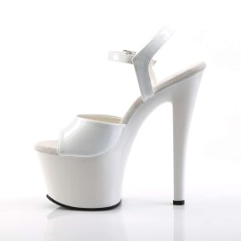 Pleaser Sandalia de Tacón SKY-309 Blanco Chrol EU-37 / US-7