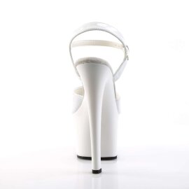 Pleaser Sandalia de Tacón SKY-309 Blanco Chrol EU-37 / US-7