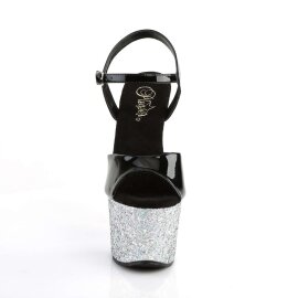 Pleaser Sandalia de Tacón SKY-309LG Negro Charol...