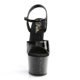 Pleaser Sandalia de Tacón SKY-309MG Negro EU-35 /...