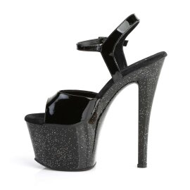 Pleaser Sandalia de Tacón SKY-309MG Negro EU-35 / US-5