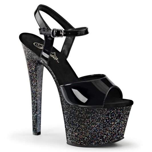 Pleaser Sandalia de Tacón SKY-309MG Negro EU-37 / US-7