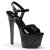 Pleaser Sandalia de Tacón SKY-309MG Negro EU-37 / US-7