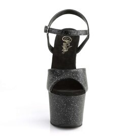Pleaser Sandalia de Tacón SKY-309MMG Negro Piel Sintética EU-37 / US-7
