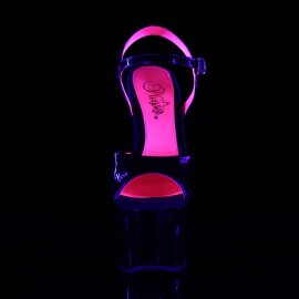 Pleaser Sandalia de Tacón SKY-309TT Negro Charol...