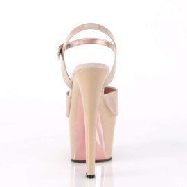 Pleaser Sandalia de Tacón SKY-309TT Nude Oro Rosado Claro Metalizado EU-37 / US-7