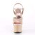 Pleaser Sandalia de Tacón SKY-309TT Nude Oro Rosado Claro Metalizado EU-37 / US-7