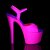 Pleaser Sandalia de Tacón SKY-309UV Rosa Claro Neón EU-36 / US-6