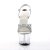 Pleaser Sandalia de Tacón SKY-310 Purpurina Plata Transparente EU-41 / US-11