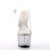 Pleaser Sandalia de Tacón STARDANCE-708 Plata Transparente Metalizado EU-37 / US-7