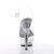 Pleaser Sandalia de Tacón STARDUST-608 Plata Transparente EU-40 / US-10