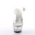 Pleaser Sandalia de Tacón STARDUST-608 Plata Transparente EU-37 / US-7