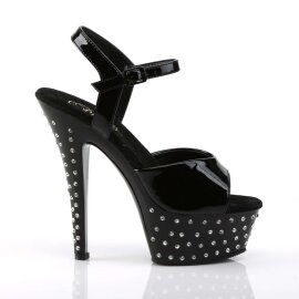 Pleaser Sandalia de Tacón STARDUST-609 Negro EU-41 / US-11
