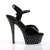 Pleaser Sandalia de Tacón STARDUST-609 Negro EU-41 / US-11